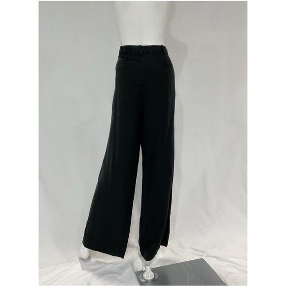 Favorite Daughter The Favorite Pant Trouser Black Pleated Wide Leg Size 10 Z26 - Picture 8 of 12